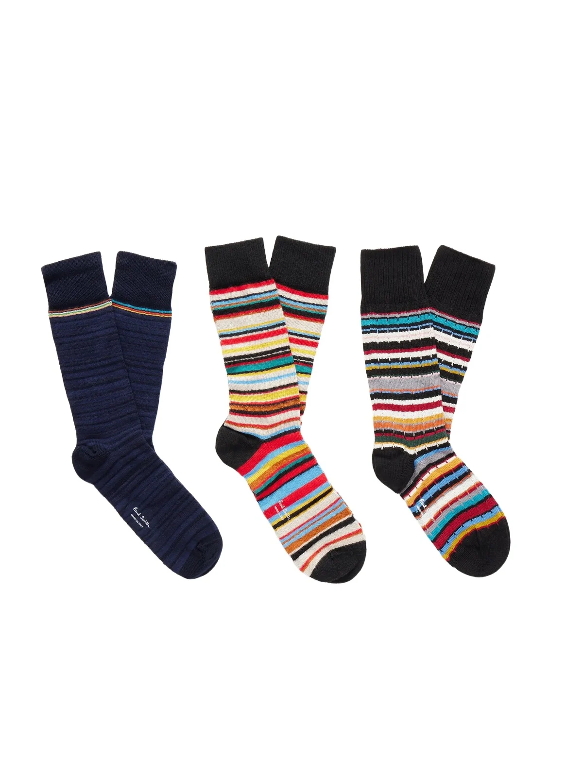 Three-Pack Cotton Socks - Men Three-Pack Cotton Socks - Men