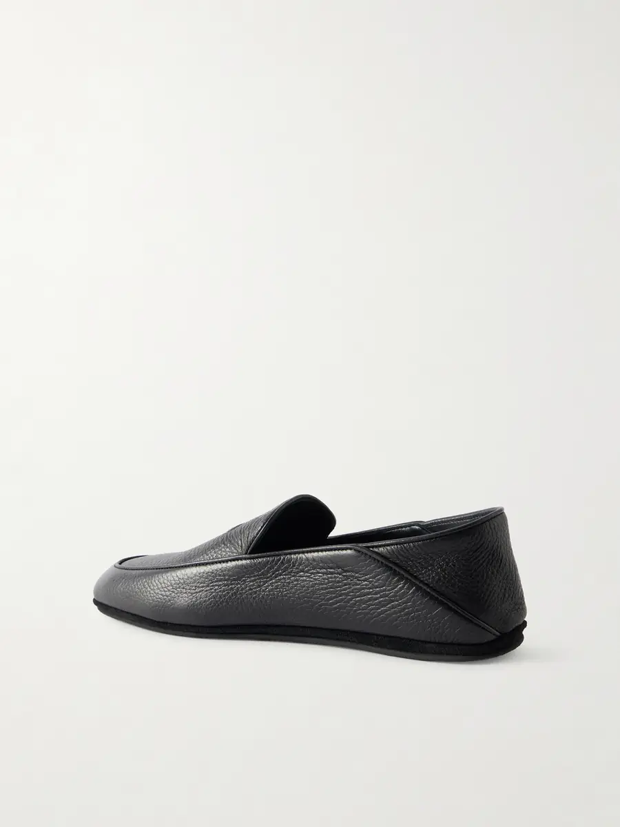John Lobb Kingston II Collapsible-Heel Full-Grain Deerskin Loafers - Men | Thumbnail 4