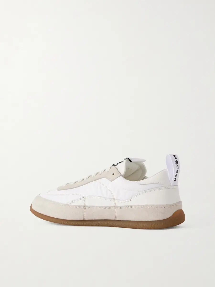 Alexander McQueen EC1 Nylon, Suede and Leather Sneakers - Men | Thumbnail 4