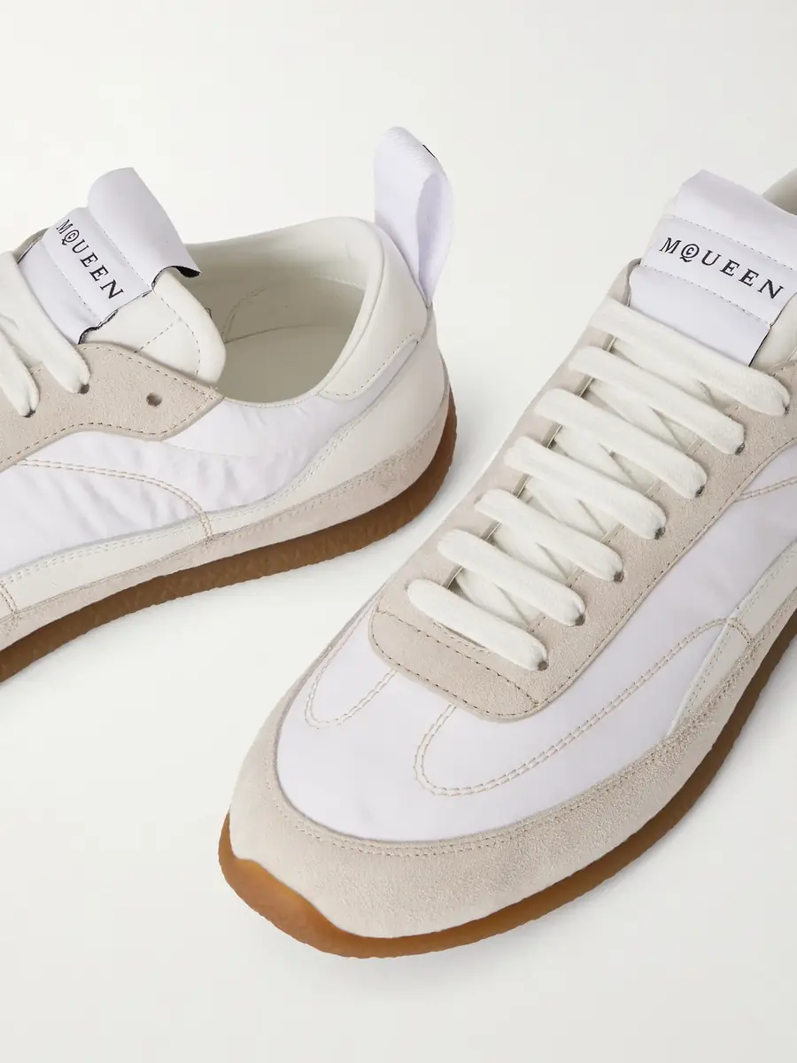 Alexander McQueen EC1 Nylon, Suede and Leather Sneakers - Men | Thumbnail 5