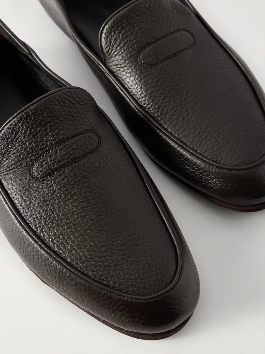 John Lobb Kingston II Collapsible-Heel Full-Grain Deerskin Loafers - Men | Thumbnail 5