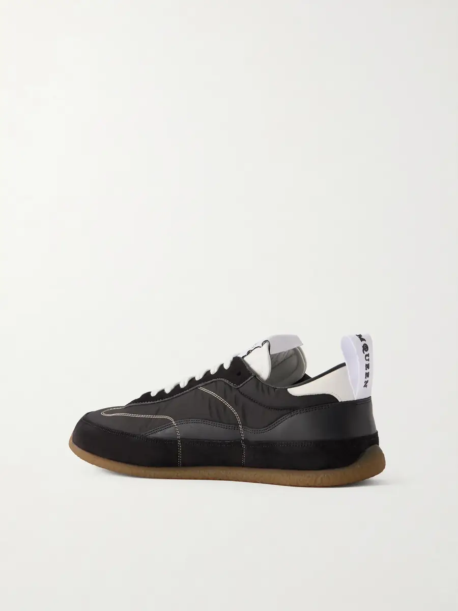 Alexander McQueen EC1 Nylon, Suede and Leather Sneakers - Men | Thumbnail 4