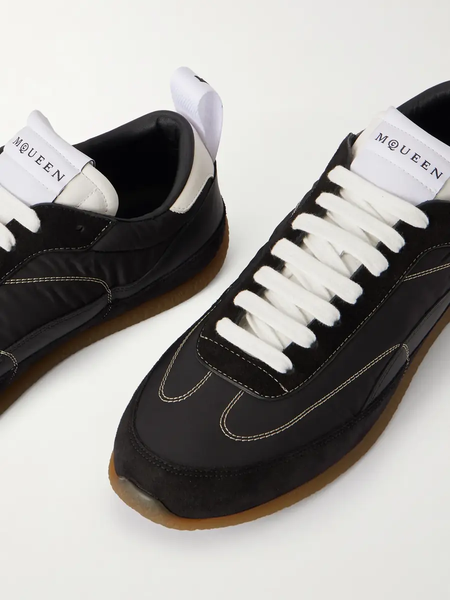 Alexander McQueen EC1 Nylon, Suede and Leather Sneakers - Men | Thumbnail 5