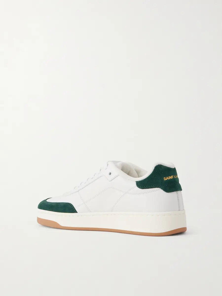 Saint Laurent SL/61 Suede-Trimmed Leather Sneakers - Men | Thumbnail 4 Saint Laurent SL/61 Suede-Trimmed Leather Sneakers - Men | Thumbnail 4