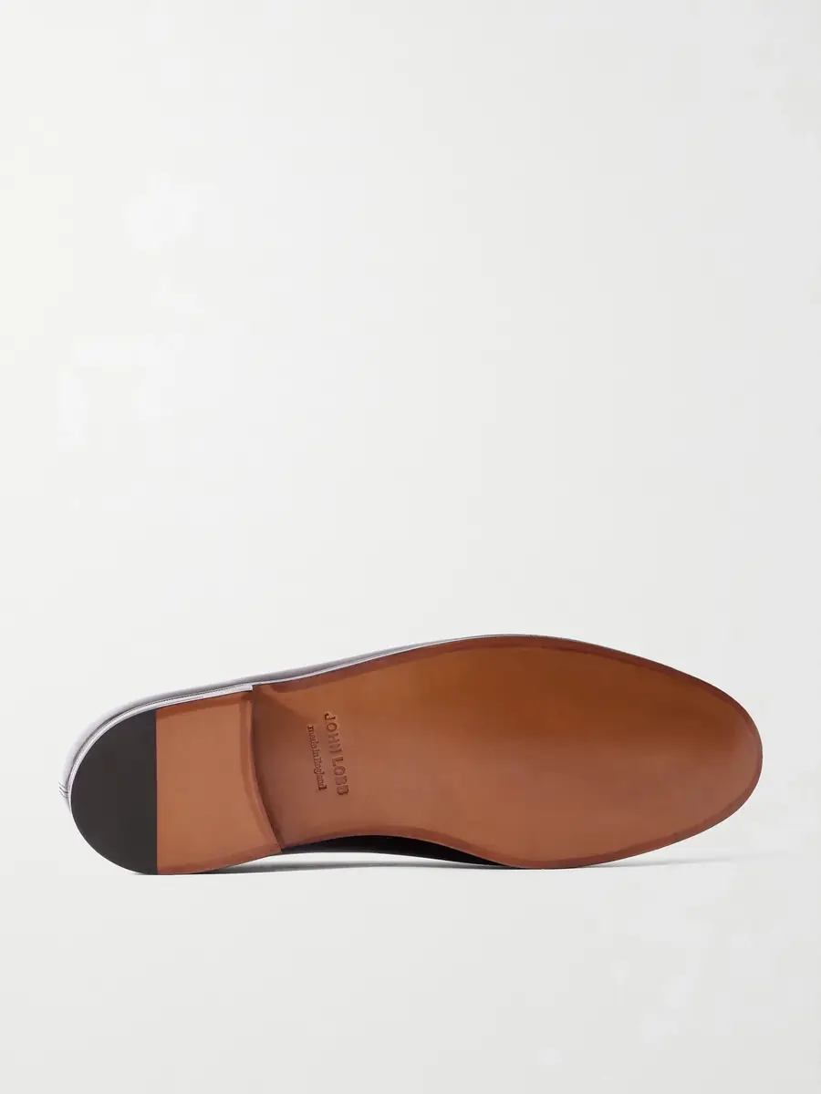 John Lobb Lopez Embellished Leather Penny Loafers - Men | Thumbnail 3