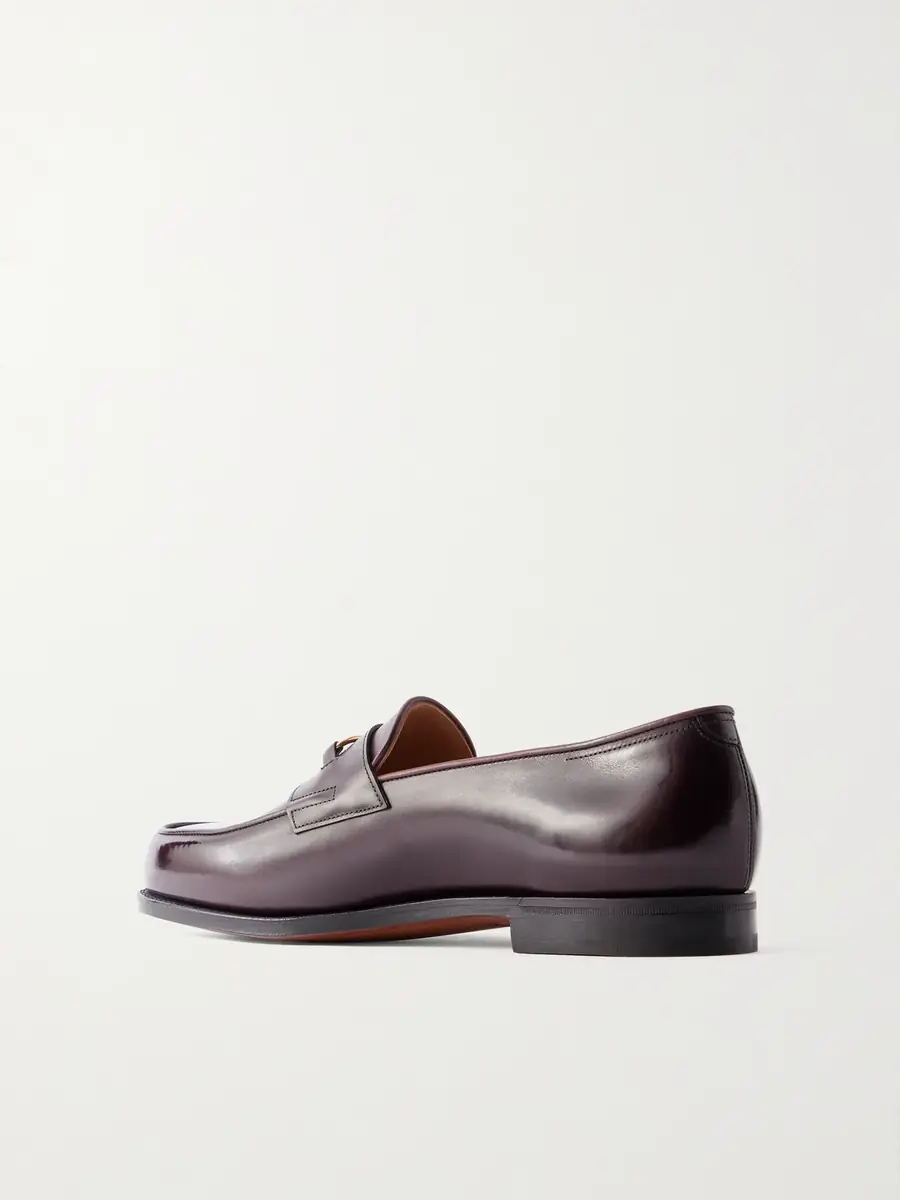 John Lobb Lopez Embellished Leather Penny Loafers - Men | Thumbnail 4