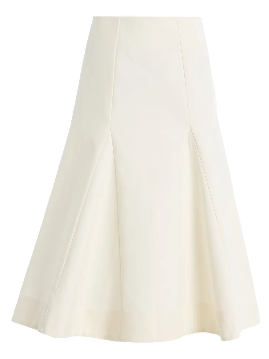 Sculptural Cotton Midi Skirt Sculptural Cotton Midi Skirt