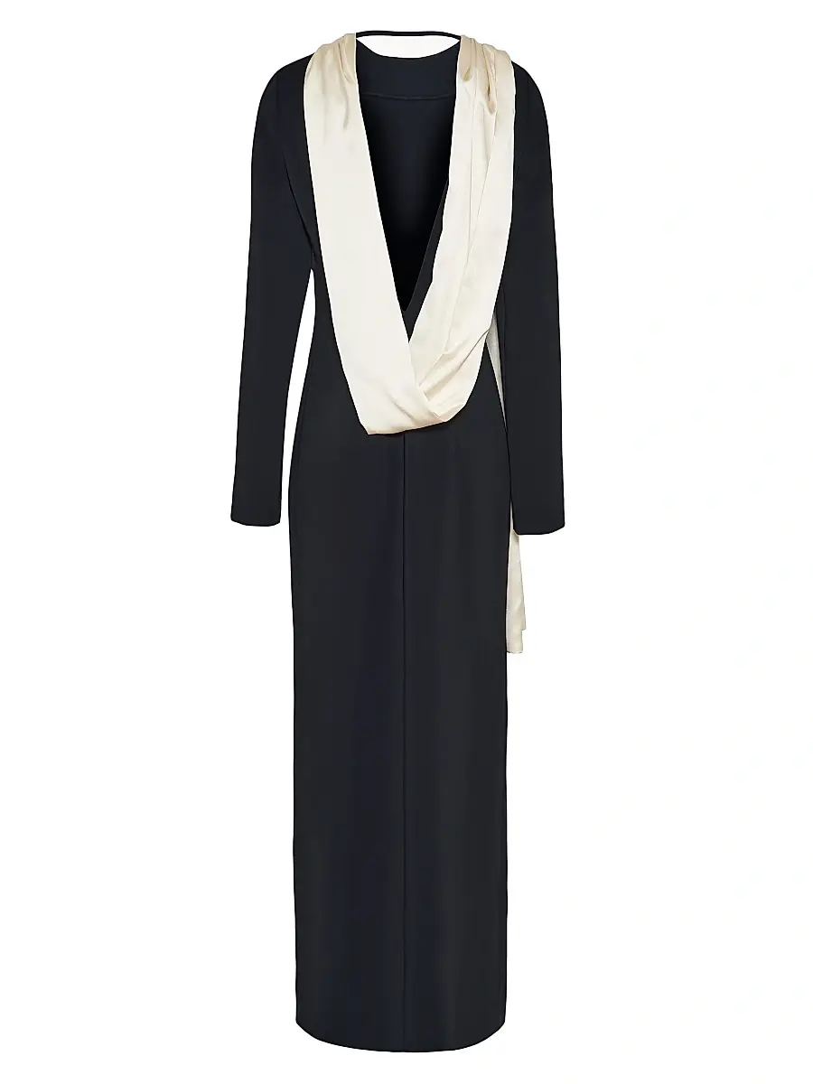 Armarium Women's Dublina Two-Tone Scarf Maxi Dress | Thumbnail 2