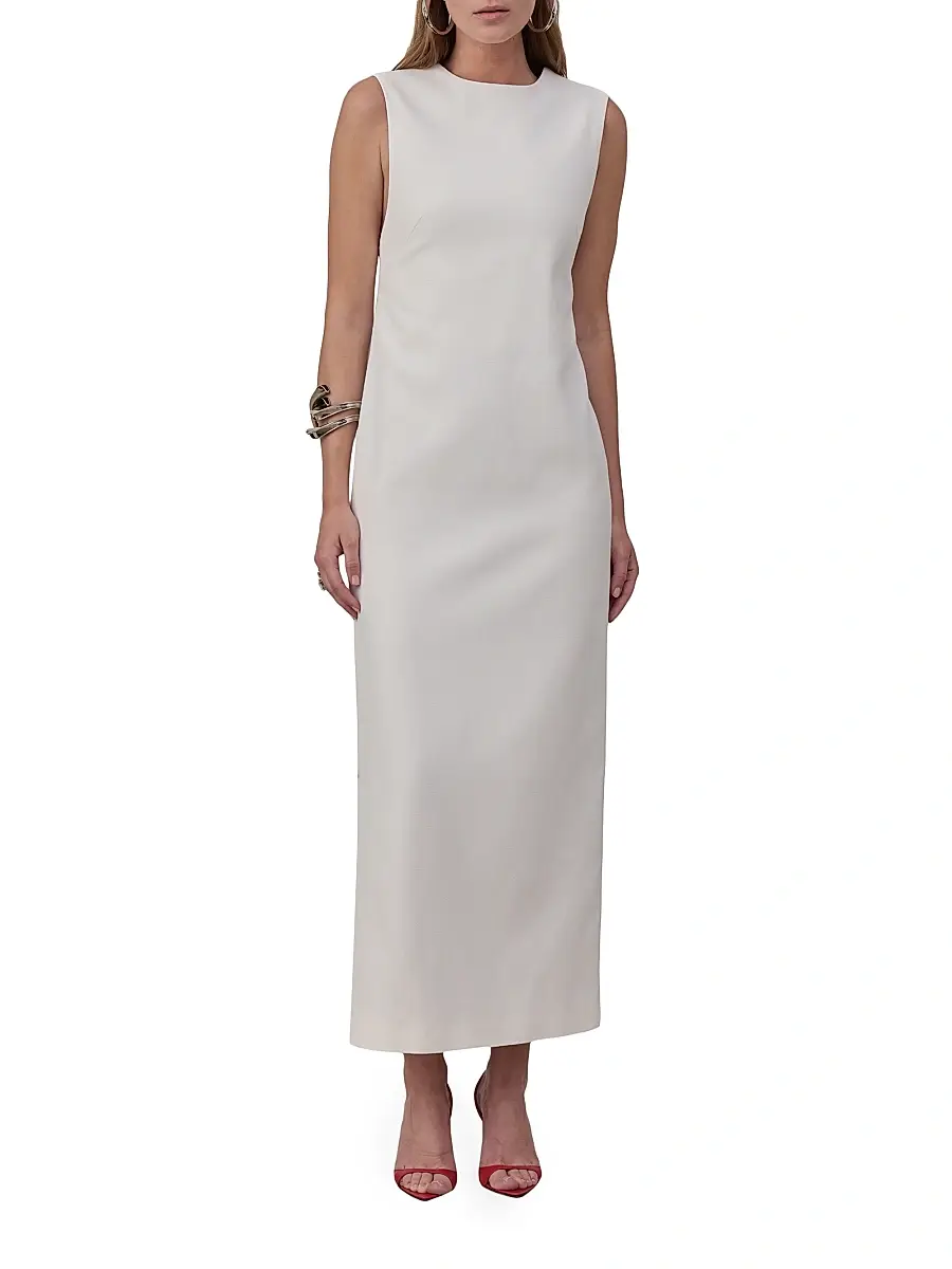 Armarium Women's Mina Draped Back Maxi Dress | Thumbnail 3 Armarium Women's Mina Draped Back Maxi Dress | Thumbnail 3