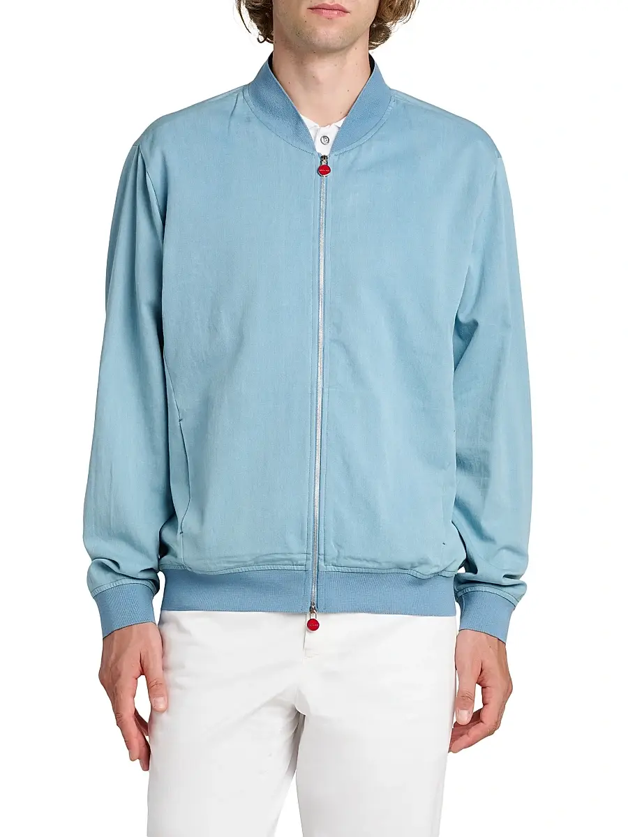 Kiton Men's Pahoa Cotton Jacket | Thumbnail 3 Kiton Men's Pahoa Cotton Jacket | Thumbnail 3