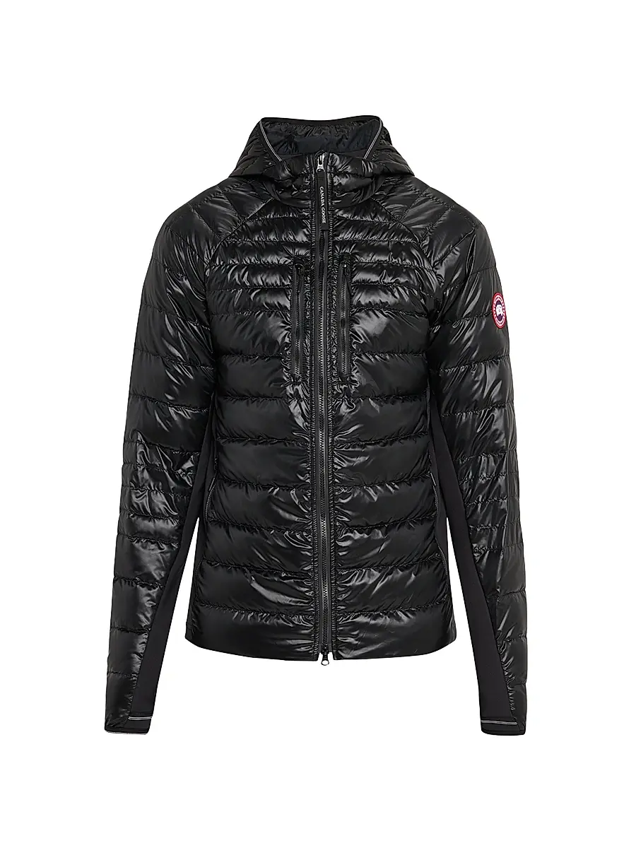 Canada Goose Men's HyBridge Lite Down Hooded Jacket - Black | Image 1 Canada Goose Men's HyBridge Lite Down Hooded Jacket - Black | Image 1
