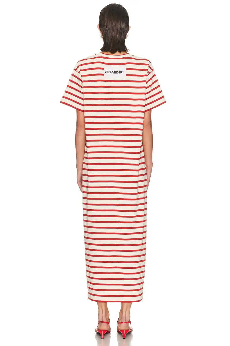 Jil Sander Short Sleeve Maxi Dress | Thumbnail 3 Jil Sander Short Sleeve Maxi Dress | Thumbnail 3