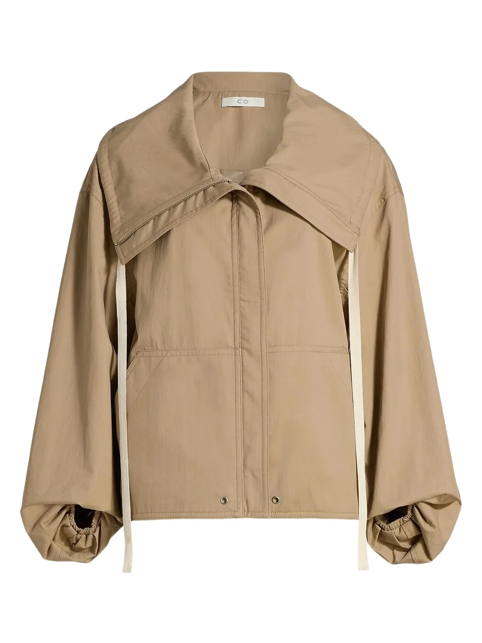 Women's Drawstring Cotton-Blend Jacket Women's Drawstring Cotton-Blend Jacket