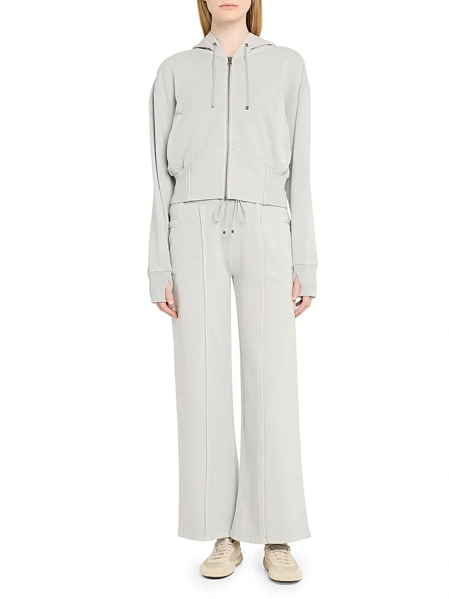 Blanc Noir Women's Allegra Cotton Wide-Leg Pants | Thumbnail 2 Blanc Noir Women's Allegra Cotton Wide-Leg Pants | Thumbnail 2