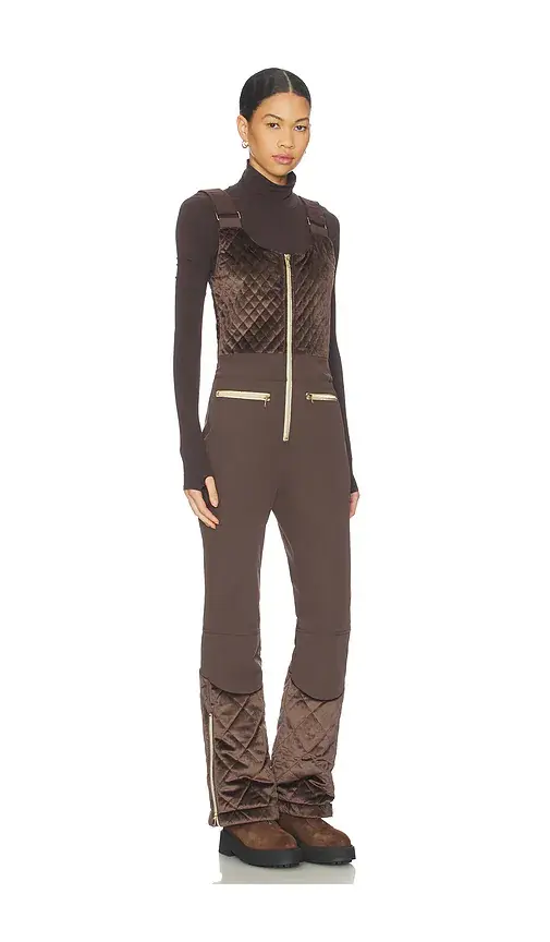 My Sunday Ski Quilted Velvet Ski Overall | Thumbnail 2 My Sunday Ski Quilted Velvet Ski Overall | Thumbnail 2