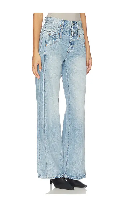 Pistola Caleb High Rise Stacked Wide Jeans | Thumbnail 2 Pistola Caleb High Rise Stacked Wide Jeans | Thumbnail 2