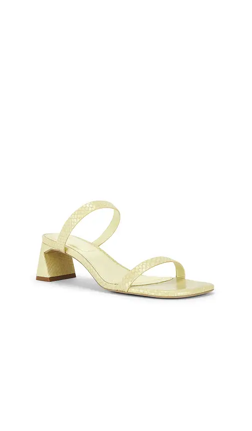 Simkhai Clara Snake Print Leather Block Heel | Thumbnail 2 Simkhai Clara Snake Print Leather Block Heel | Thumbnail 2
