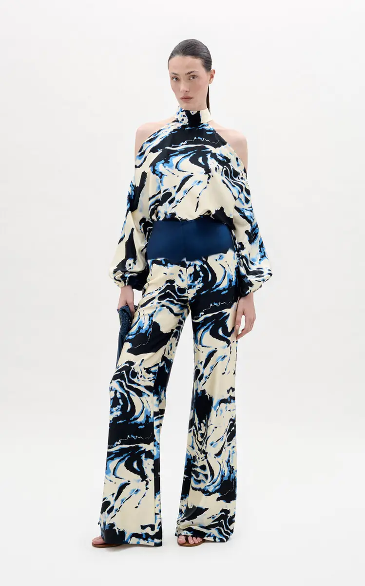 Silvia Tcherassi Safira Asymmetric Silk Top | Thumbnail 2