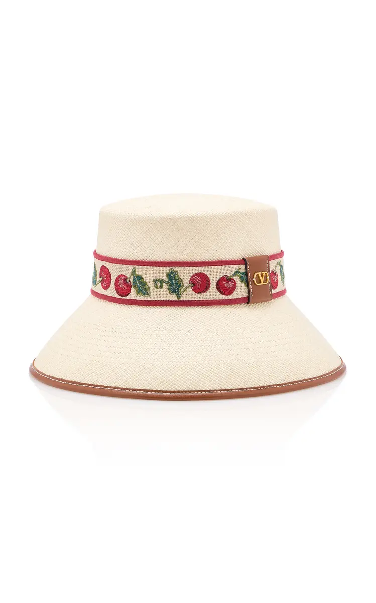 Valentino Garavani Cherryfic Woven Bucket Hat | Thumbnail 2 Valentino Garavani Cherryfic Woven Bucket Hat | Thumbnail 2