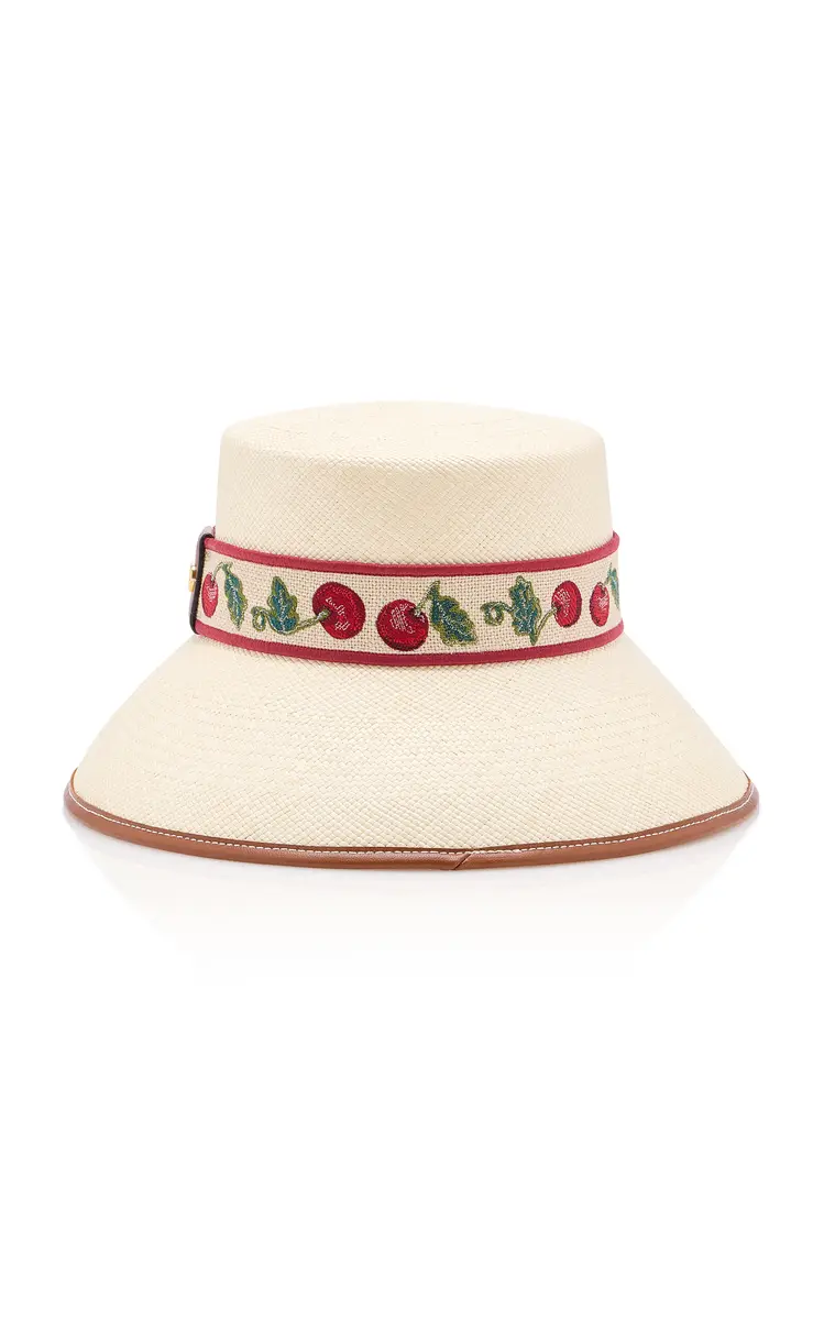 Valentino Garavani Cherryfic Woven Bucket Hat | Thumbnail 3 Valentino Garavani Cherryfic Woven Bucket Hat | Thumbnail 3