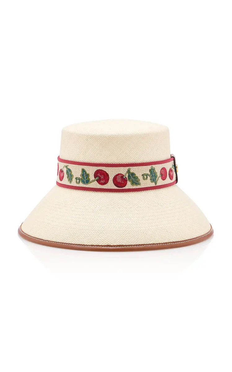 Valentino Garavani Cherryfic Woven Bucket Hat | Thumbnail 4 Valentino Garavani Cherryfic Woven Bucket Hat | Thumbnail 4