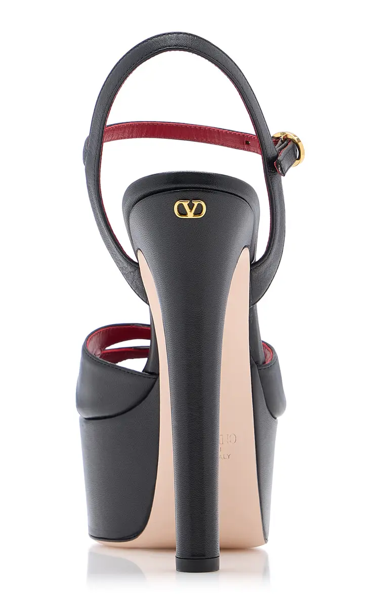 Valentino Garavani Crasher Leather Platform Sandals | Thumbnail 4 Valentino Garavani Crasher Leather Platform Sandals | Thumbnail 4