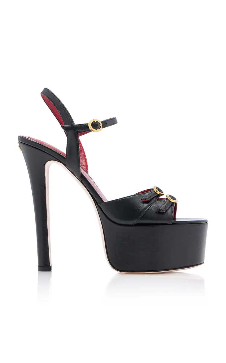 Valentino Garavani Crasher Leather Platform Sandals | Thumbnail 6 Valentino Garavani Crasher Leather Platform Sandals | Thumbnail 6