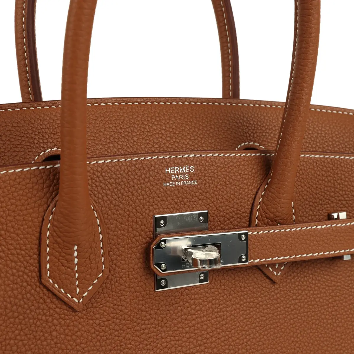 HERMÈS Hermes Birkin 30 Gold Togo Palladium Hardware | Thumbnail 7 HERMÈS Hermes Birkin 30 Gold Togo Palladium Hardware | Thumbnail 7