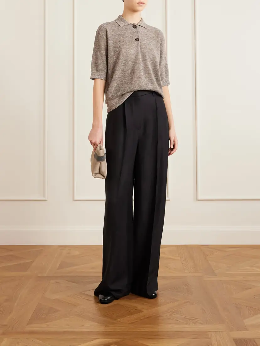 Brunello Cucinelli Metallic-knit Polo Shirt | Thumbnail 2