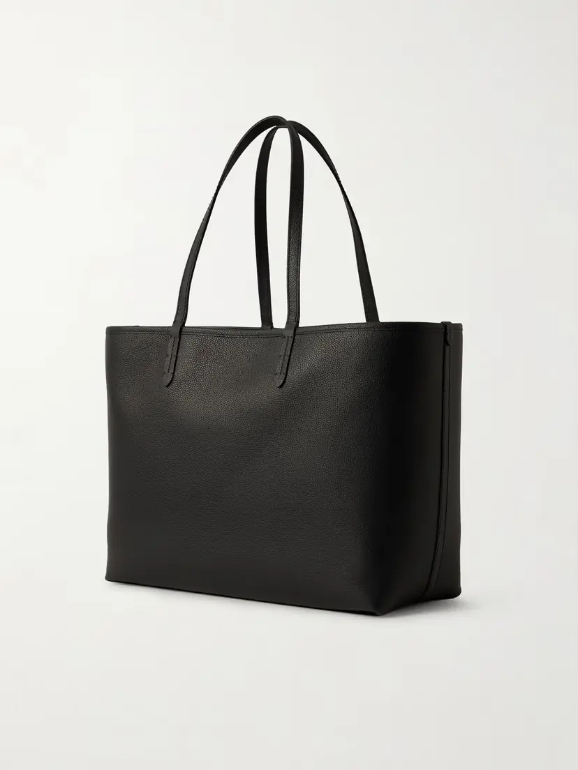 Burberry Reversible Leather And Checked Canvas Tote | Thumbnail 4 Burberry Reversible Leather And Checked Canvas Tote | Thumbnail 4