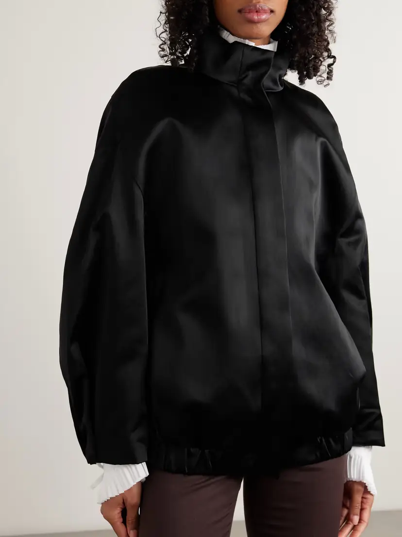 Dries Van Noten Oversized Satin Bomber Jacket | Thumbnail 3