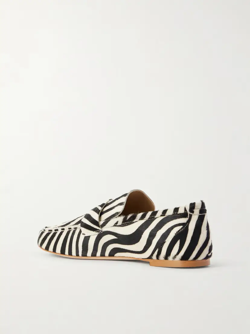 Jamie Haller Zebra-print Calf Hair Loafers | Thumbnail 3