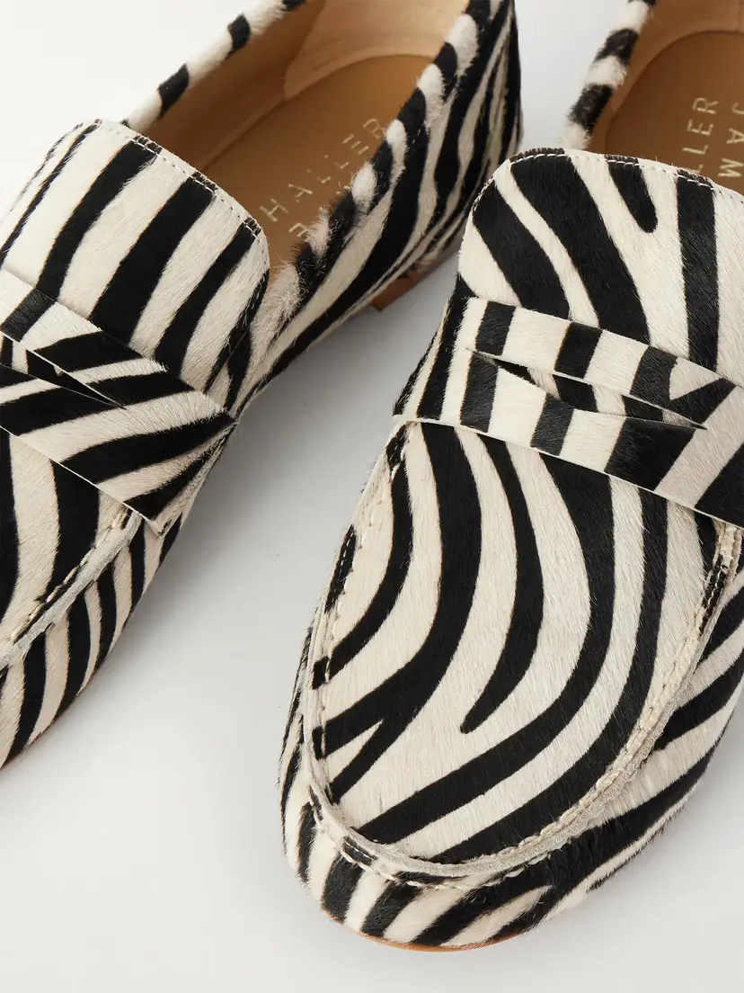 Jamie Haller Zebra-print Calf Hair Loafers | Thumbnail 5