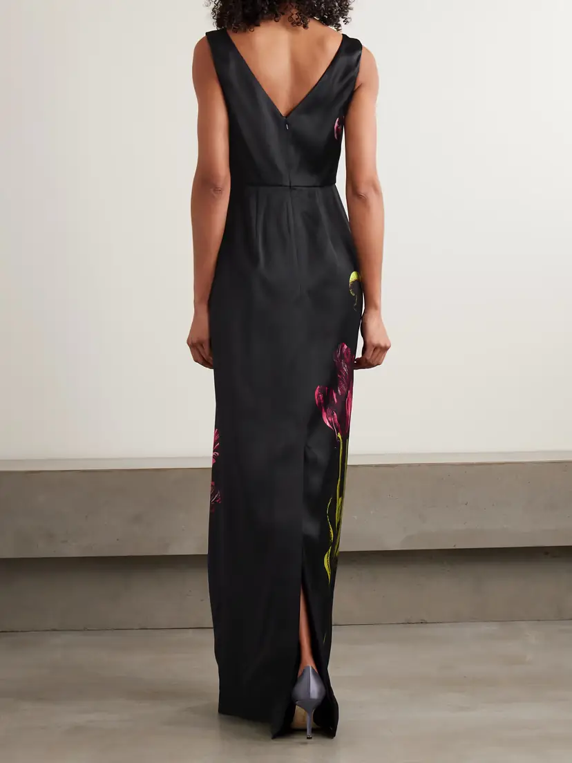 Erdem Floral-print Duchesse-satin Gown | Thumbnail 3