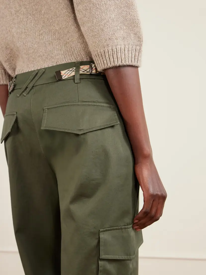 Burberry Freja Cotton-twill Straight-leg Pants | Thumbnail 5