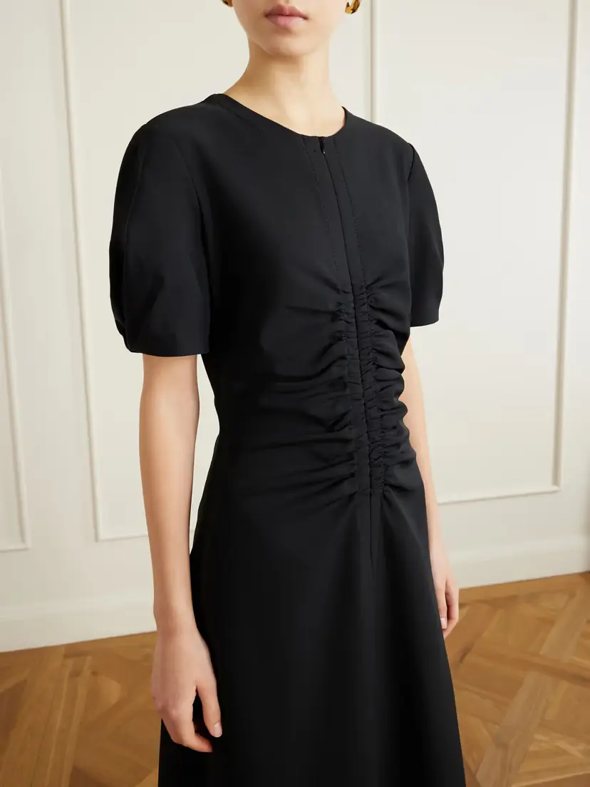 La Ligne Noemi Ruched Recycled Stretch-jersey Midi Dress | Thumbnail 3 La Ligne Noemi Ruched Recycled Stretch-jersey Midi Dress | Thumbnail 3