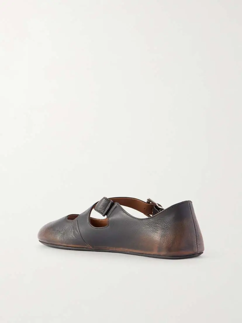 Alaïa Criss Cross Leather Ballet Flats | Thumbnail 3 Alaïa Criss Cross Leather Ballet Flats | Thumbnail 3