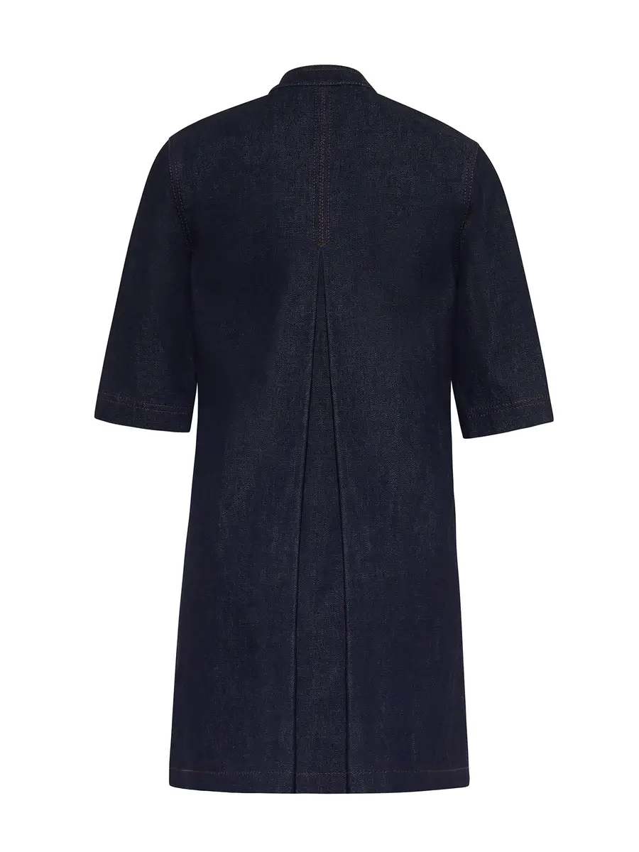 Adam Lippes Lauder Denim Midi Dress | Thumbnail 2 Adam Lippes Lauder Denim Midi Dress | Thumbnail 2