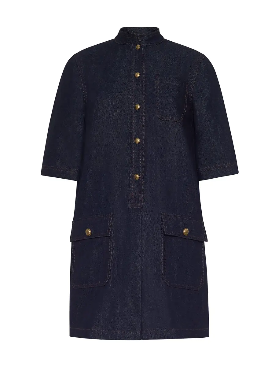 Adam Lippes Lauder Denim Midi Dress