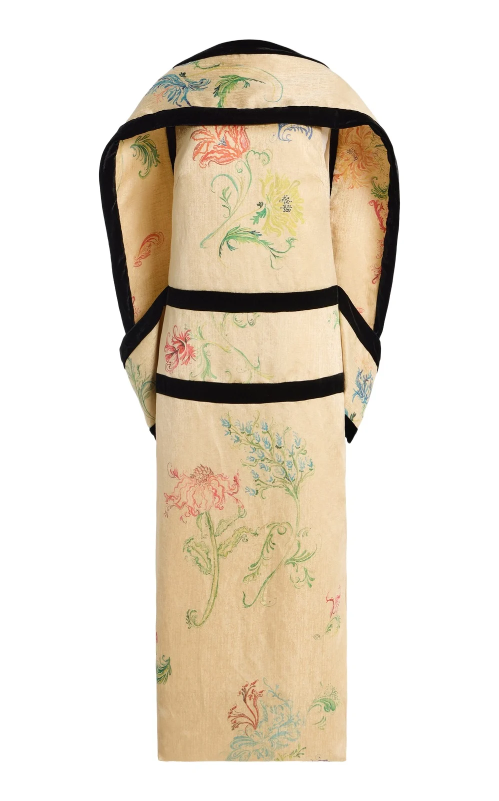 A La Mode Linen Jacquard Gown A La Mode Linen Jacquard Gown