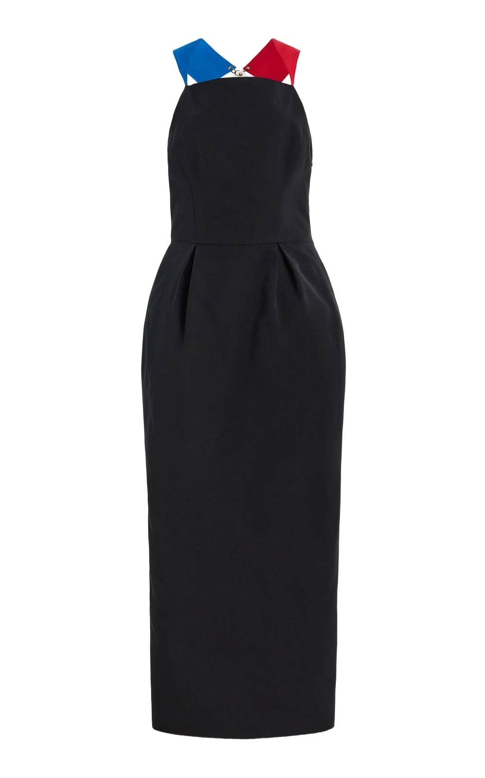 Rosie Assoulin Simon Says Cotton-Grosgrain Maxi Dress