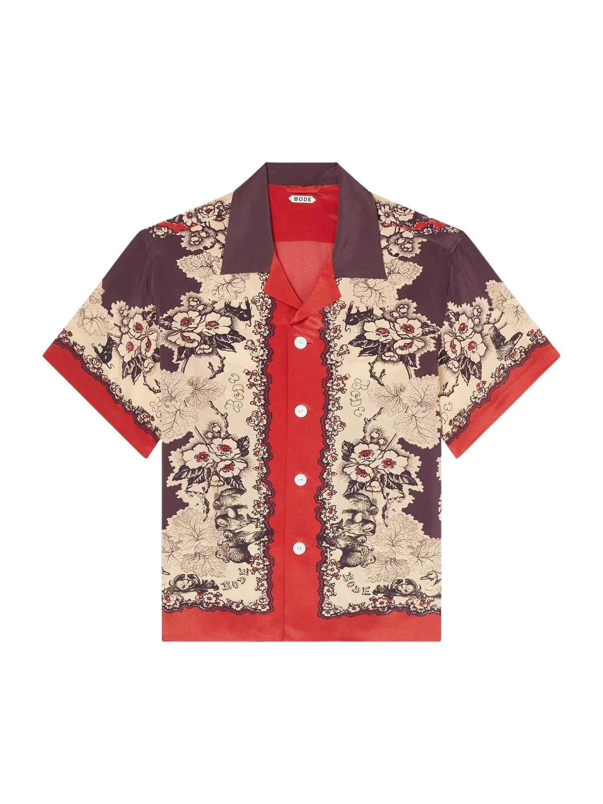 Storybook Camp-Collar Printed Silk Shirt - Men Storybook Camp-Collar Printed Silk Shirt - Men