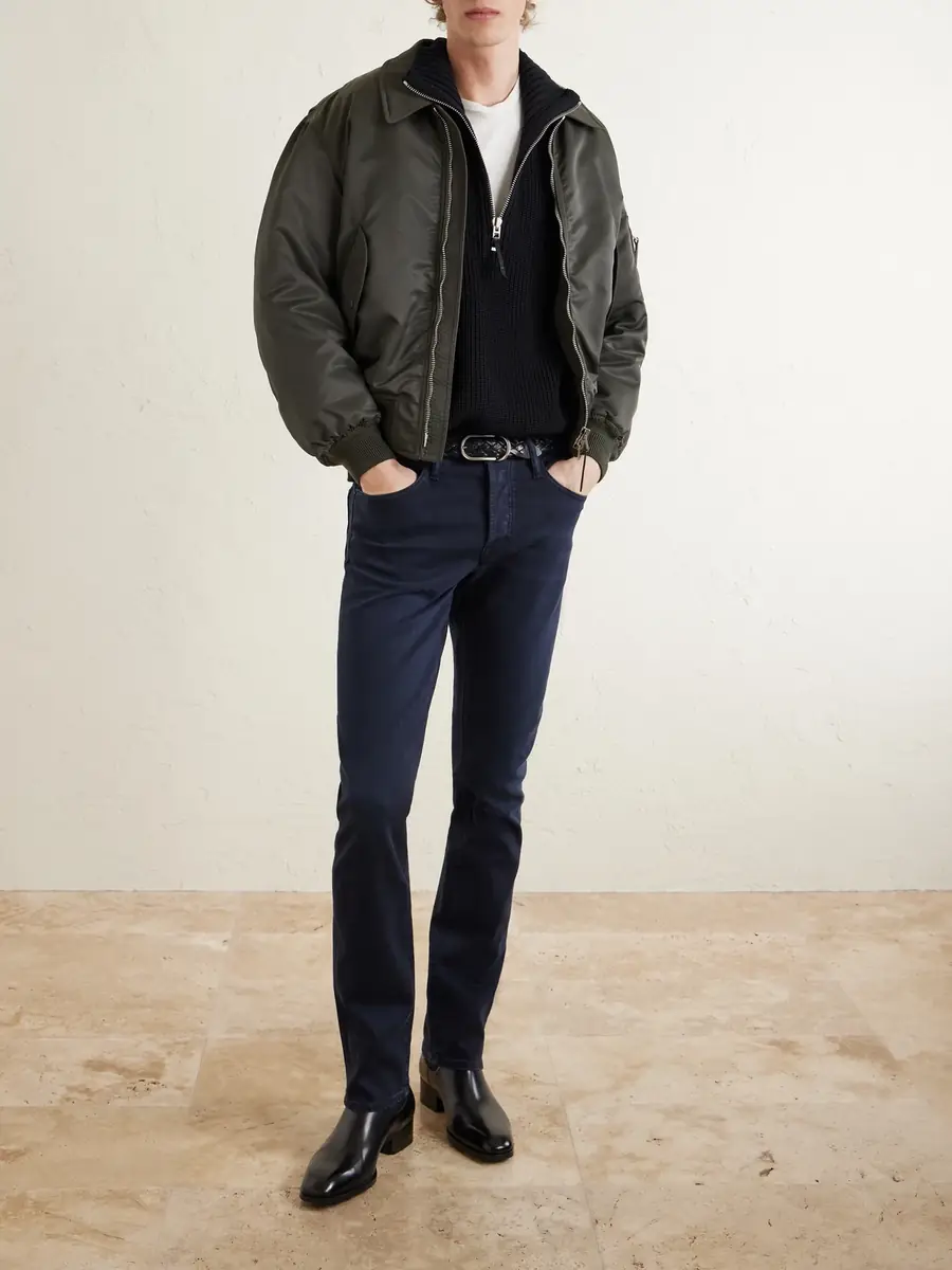 Tom Ford Slim-Fit Straight-Leg Cotton-Blend Corduroy Trousers - Men | Thumbnail 2 Tom Ford Slim-Fit Straight-Leg Cotton-Blend Corduroy Trousers - Men | Thumbnail 2