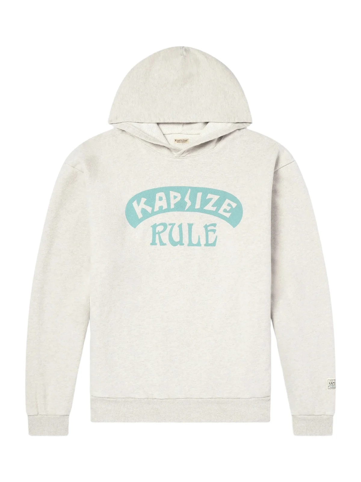 KAPITAL Printed Wool-Blend Jersey Hoodie - Men
