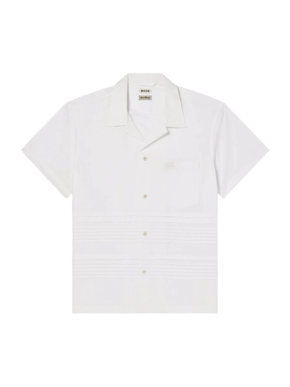 Chamomile Camp-Collar Logo-Embroidered Cotton-Poplin Shirt - Men Chamomile Camp-Collar Logo-Embroidered Cotton-Poplin Shirt - Men