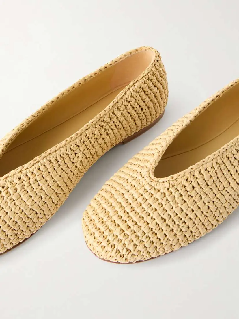 Bottega Veneta Rosa Intrecciato Leather Ballet Flats | Thumbnail 4