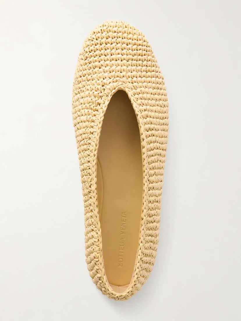 Bottega Veneta Rosa Intrecciato Leather Ballet Flats | Thumbnail 5