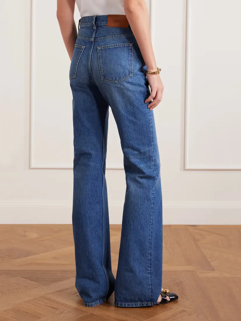 Chloé Embellished High-rise Straight-leg Organic Jeans | Thumbnail 4