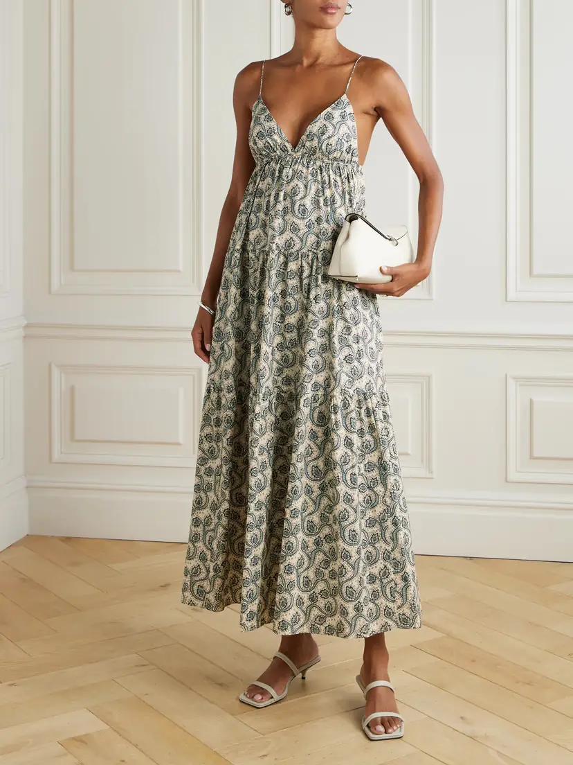 Matteau Printed Organic Cotton-poplin Midi Dress | Thumbnail 2