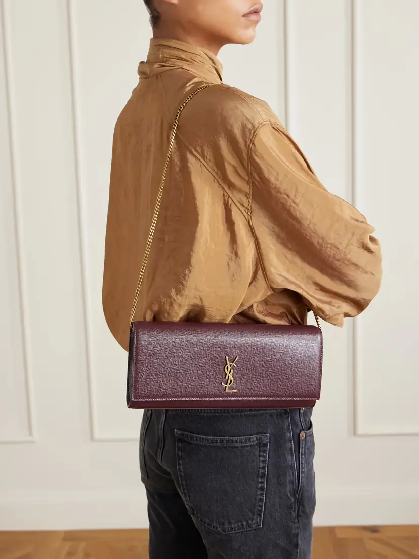 Saint Laurent Kate Embossed-leather Clutch | Thumbnail 2